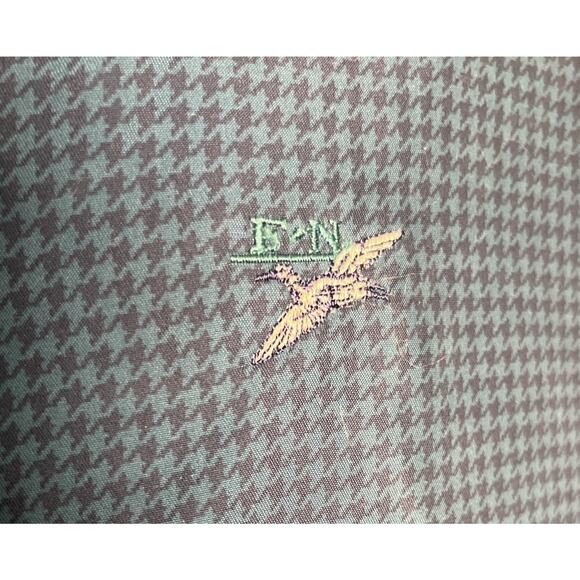 Vintage Zero Restriction Green Houndstooth Golf Windshirt Mens XL Pullover - Picture 2 of 8